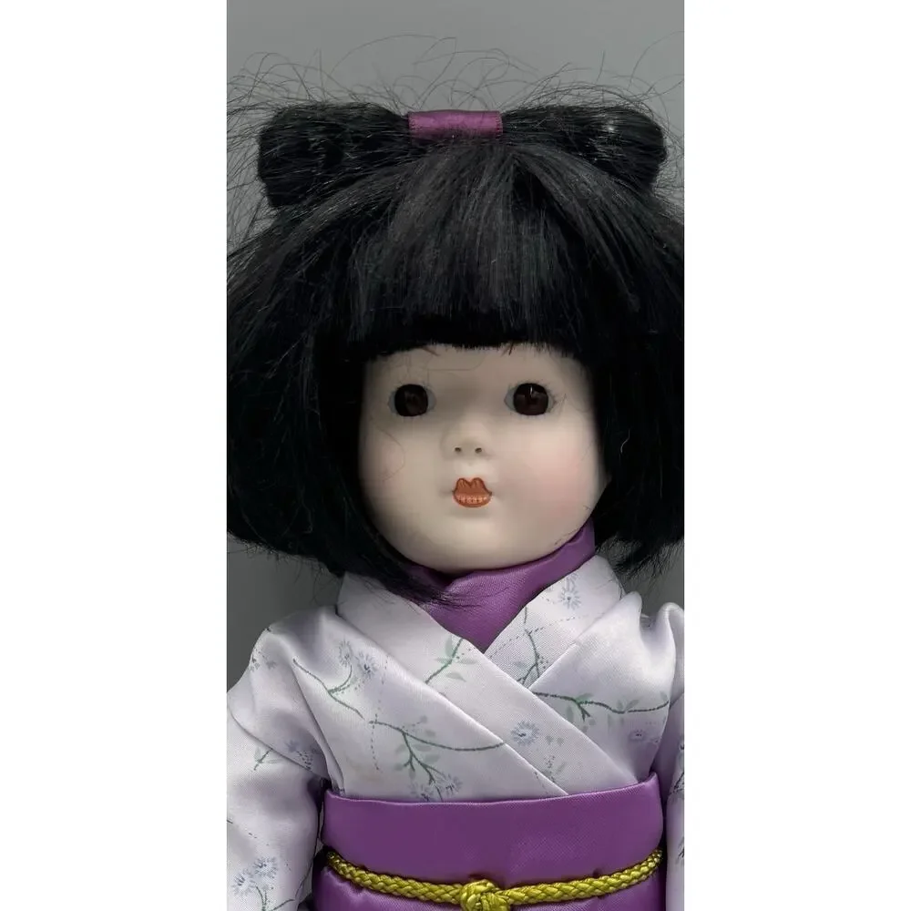 Vintage Russ Classics Kiyoko Japanese Porcelain Doll No Shoes READ DETAILS